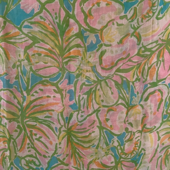 Lilly Pulitzer Silk & Cashmere Scarf/ Wrap - Picture 6 of 8